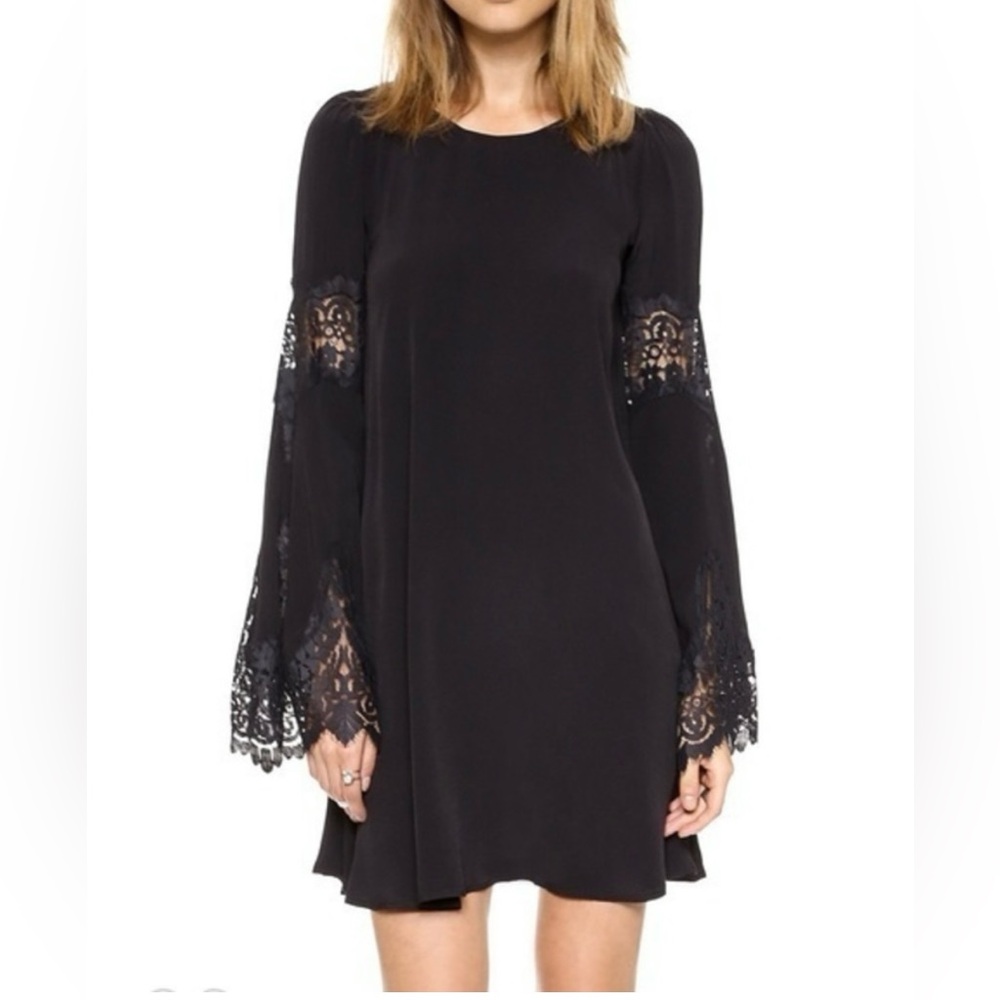 NWT For Love and Lemons Festival Dress Black Size M - Picture 4 of 12